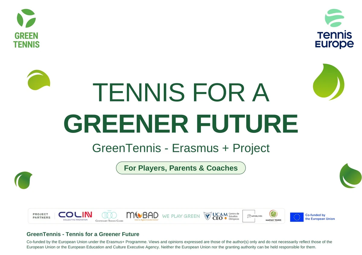 Cover of GreenTennis’s Tennis for a Greener Future guide for players, parents and coaches.